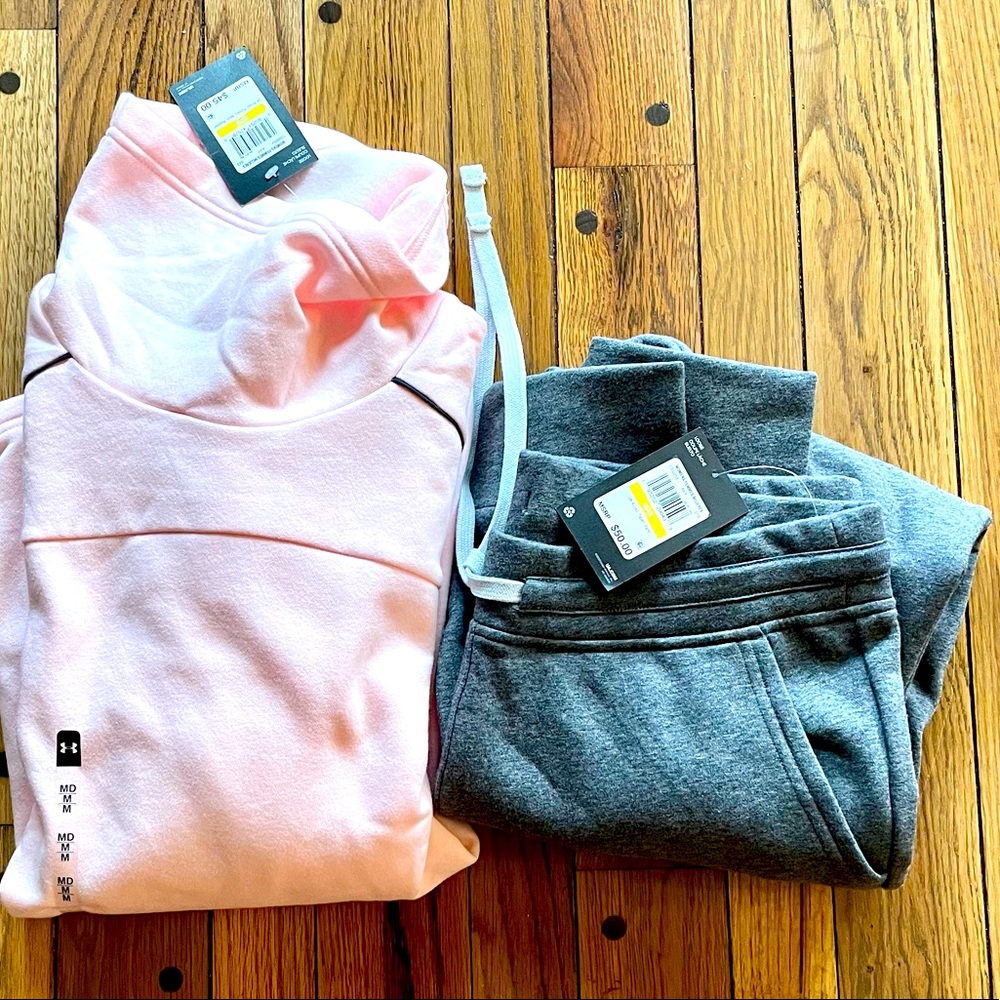 Under armor jogger pants and pullover lounge set